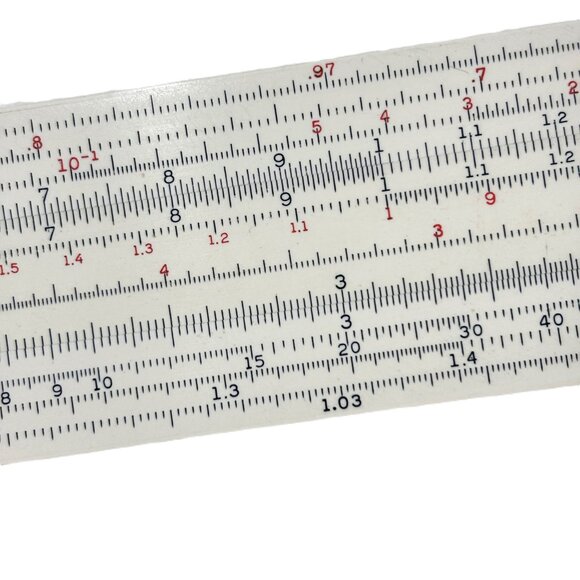 VTG Slide Rule Dietzgen 1737 Microglide Decimal Trig Type Log Log Leather Case - Picture 5 of 10